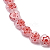 Handmade Millefiori Lampwork Beads Strands LAMP-G166-15K-3