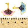 Brass Enamel Pendants KK-S401-13G-3