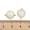 Natural Shell Connector Charms STAS-P366-24B-G-3