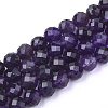 Natural Amethyst Beads Strands G-S345-6mm-010-1