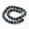 Frosted Round Natural Kambaba Jasper Bead Strands G-J346-30-10mm-2