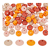 DICOSMETIC 80Pcs 2 Bags Rondelle Food Grade Eco-Friendly Silicone Focal Beads SIL-DC0001-39B-8