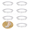 ABS Plastic Imitation Pearl Shoelaces FIND-WH0117-54B-2