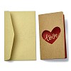 3 Sets Kraft Paper Greeting Cards AJEW-FS0001-27A-2