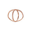 Vogue Design Rose Gold Plated Brass Finger Ring JR57A-3