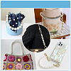   2Pcs ABS Plastic Imitation Pearl Beaded Bag Handles FIND-PH0018-67-6