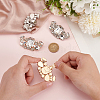 4Pcs 2 Colors Manganese Steel Rhinestone Shoe Decoration AJEW-FG0004-19-3