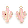 Light Gold Plated Alloy Pendants LS-X-ENAM-T009-12B-2
