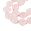 Natural Rose Quartz Beads Strands G-G144-A03-01-4