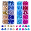 10 Colors Crackle & Baking Paint & Imitation Jade Glass Beads DGLA-YW0001-24A-2