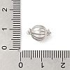 Rhodium Plated 925 Sterling Silver Magnetic Clasps STER-G038-13P-3
