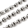 304 Stainless Steel Flat Round Link Chains CHS-K024-14P-1