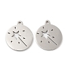 Non-Tarnish 201 Stainless Steel Pendants STAS-A084-06P-1