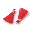 Polycotton(Polyester Cotton) Tassel Pendant Decorations X-FIND-S281-17-2