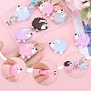 10Pcs 5 Colors Hedgehog Food Grade Eco-Friendly Silicone Beads SIL-SC0001-61-3