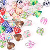 39Pcs 13 Colors Handmade Polymer Clay Charms CLAY-TA0001-91-3
