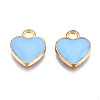 Alloy Enamel Charms X-ENAM-S121-041D-3