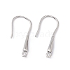 Rack Plating Brass Earring Hooks KK-G433-17P-1