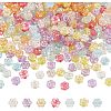 SUPERFINDINGS 315pcs 7 colors Transparent Acrylic Beads MACR-FH0001-09-1