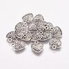 Tibetan Style Alloy Heart Charms TIBEP-Q043-180-RS-1