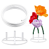 1Pc Iron Flower Pole Display Stand Base DIY-PH0036-09-1
