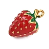 304 Stainless Steel Enamel Pendants STAS-P402-02B-01-2