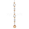 Crystal Glass & Brass Sun Catcher Pendant PW-WG89C1A-03-1