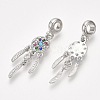 Alloy European Dangle Charms MPDL-S066-073-2