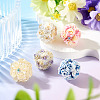 Handmade Rhinestone Clay Pave Beads CLAY-TAC0015-02C-5