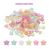 200Pcs Luminous Acrylic Beads TACR-YW0001-24-2