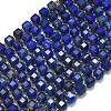 Dyed Natural Lapis Lazuli Beads Strands G-K389-A36-01-1