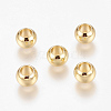 Environment Brass European Beads KK-P120-03G-1