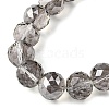 Transparent Electroplate Glass Beads Strands EGLA-N002-34F-F02-3