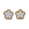 Ion Plating(IP) Flower Golden 304 Stainless Steel Stud Earrings EJEW-H129-03G-05A-2