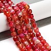 Natural Agate Dyed Beads Strands G-H028-A08-01-2