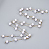 Handmade ABS Plastic Imitation Pearl Beads Chains CHC-T012-26LG-3