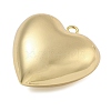 Heart Brass Pendants KK-N254-98G-03-2