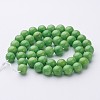 Natural Mashan Jade Round Beads Strands X-G-D263-8mm-XS17-3