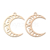 Rack Plating Brass Filigree Pendants KK-Q792-01LG-1