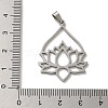 Non-Tarnish 304 Stainless Steel Pendants STAS-O005-07P-3