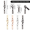   24Pcs 4 Colors Brass Lobster Claw Clasps KK-PH0002-96-5