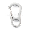 Non-Tarnish 304 Stainless Steel Push Gate Snap Keychain Clasp Findings STAS-C024-09P-2