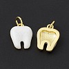 Rack Plating Brass Enamel Pendants KK-B065-08G-2