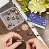 24Pcs 2 Colors 304 Stainless Steel Beads STAS-SC0009-34-3