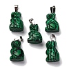 Synthetic Malachite Pendants G-B127-08P-03-1