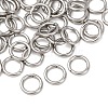Tarnish Resistant 304 Stainless Steel Open Jump Rings X-STAS-Q186-02-8x1.2mm-2
