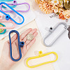 GOMAKERER 12Pcs 12 Colors Silicone Mason Jar Spoon Holder FIND-GO0001-37-3