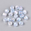 Transparent Spray Painted Glass Beads X1-EGLA-N018-4mm-05-2