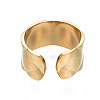 304 Stainless Steel Chunky Open Cuff Ring for Women RJEW-T023-99-2