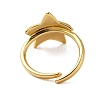 Star Brass Adjustable Rings for Women RJEW-A048-02G-3